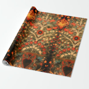 Antikes indisches Textildesign Geschenkpapier
