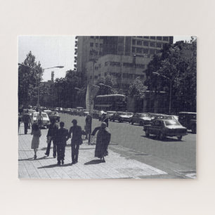 Antikes Iran Teheran Stadtstraße und Menschen Puzzle