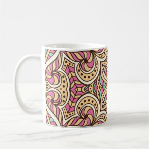 Antikes islamisches Muster handgezeichnet Kaffeetasse