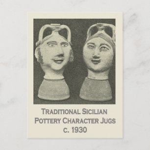 Antikes Italien, Sizilien, traditionelle Töpferkrü Postkarte
