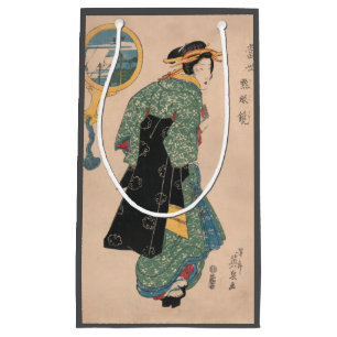 Antikes japanisches Kimono-Frauen-Ukiyo-e-Holzschn Kleine Geschenktüte