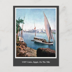 Antikes Kairo Ägypten 1900 am Nil Postkarte