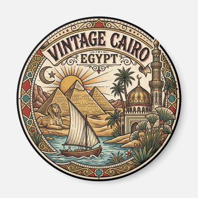 Antikes Kairo Ägypten Magnet (Vorne)