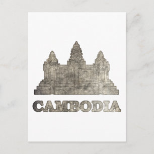 Antikes Kambodscha Postkarte