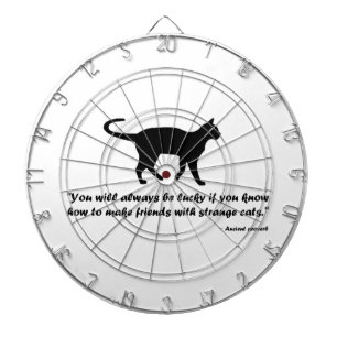 Antikes Kat-Sprichwort Dartscheibe