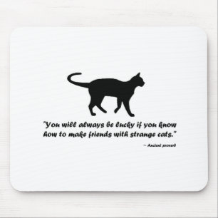 Antikes Kat-Sprichwort Mousepad