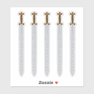 Antikes keltisches Schwert Aufkleber