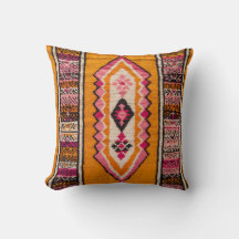Antikes Kilim-Kissen: Handgefertigte gelbe Kissen