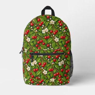 Antikes Kirsch-Botanik-Blumenmuster Bedruckter Rucksack