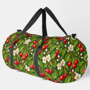 Antikes Kirsch-Botanik-Blumenmuster Duffle Bag