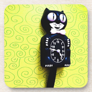 Antikes Kit Cat Clock Cork Untersetzer