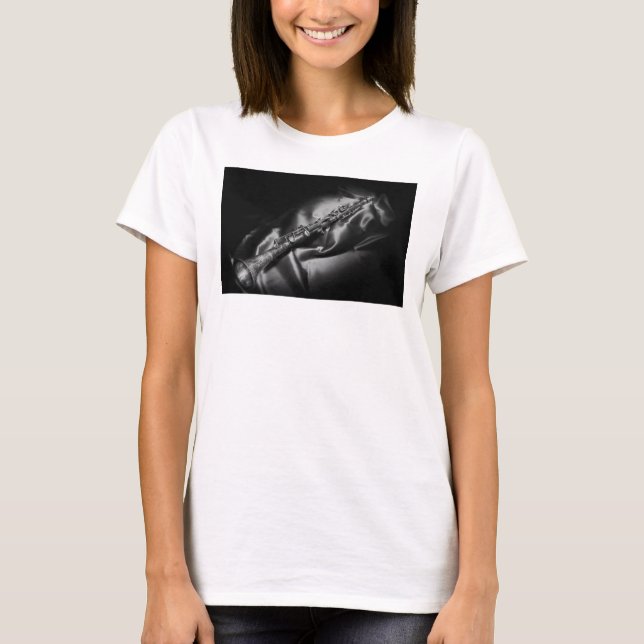 Antikes Klarinettenleben, B&W T-Shirt (Vorderseite)