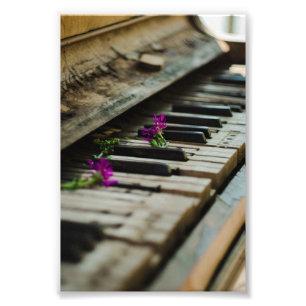 Antikes Klavier Fotodruck