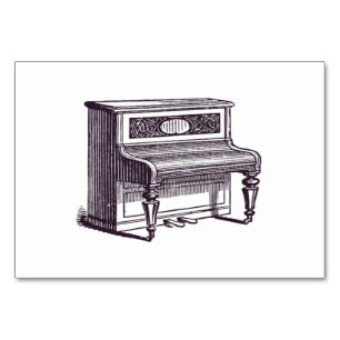 Antikes Klavier Tischnummer