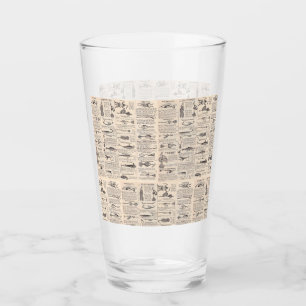 Antikes Köderkatalog-Seite Vintage-Druck Glas
