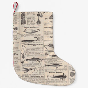 Antikes Köderkatalog-Seite Vintage-Druck Kleiner Weihnachtsstrumpf