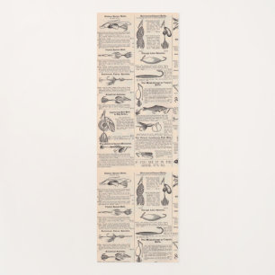 Antikes Köderkatalog-Seite Vintage-Druck Yogamatte