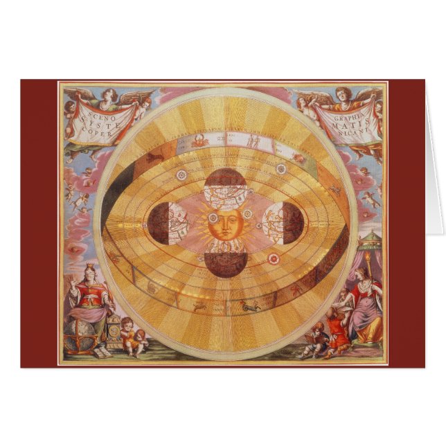 Antikes kopernikanisches Sonnensystem, Vintage Ast (Vorderseite (Horizontal))