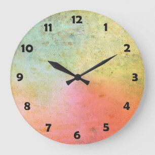 Antikes Kunst-Muster für Ihren Entwurf Große Wanduhr