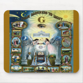 Antikes Kunsthandwerk Freimaurerei Masonic Hazen Mousepad