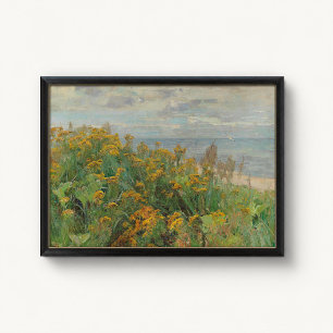 Antikes Küsten-Wildblumen-Dünenposter Poster