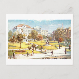 Antikes Lafayette Square in New Orleans Postkarte