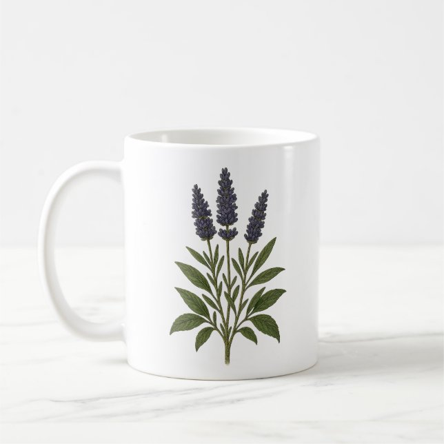 Antikes Lavendel Kaffeetasse (Links)