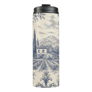 antikes Lavendel-Muster-Thermal-Tumbler Thermosbecher