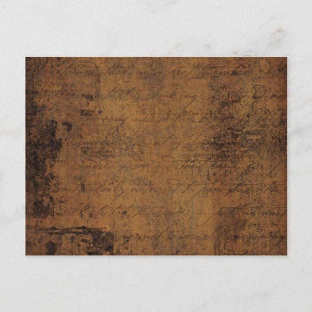 Antikes Leder Postkarte (Vorderseite)