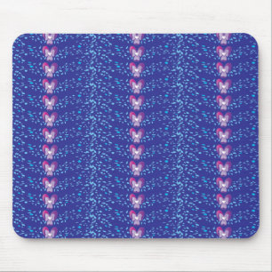 Antikes lila Blumen-Veilchen-Tapetenmuster Mousepad