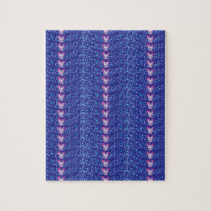 Antikes lila Blumen-Veilchen-Tapetenmuster Puzzle