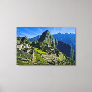 Antikes Machu Picchu, letzte Zuflucht der 2 Leinwanddruck