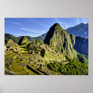 Antikes Machu Picchu, letzte Zuflucht der Poster