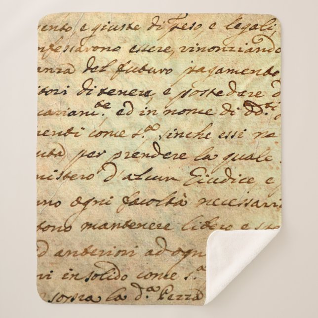 Antikes Manuskript aus dem 1700. Jahrhundert in Ti Sherpadecke (Vorderseite)