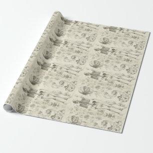 Antikes medizinisches Illustrations-Geschenkpapier Geschenkpapier