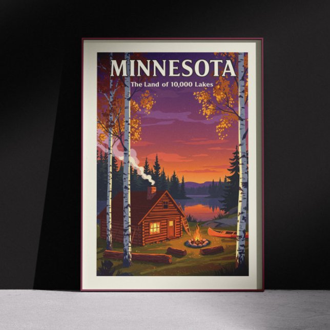 Antikes Minnesota Poster (Von Creator hochgeladen)