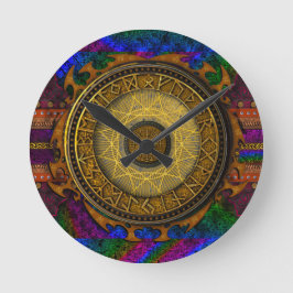 Antikes Mystisches Zaun der Magischen Zauber und T Runde Wanduhr