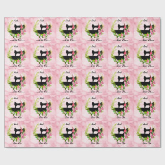 Antikes Nähmaschinen- Quilt-Handwerk-Thema Geschenkpapier