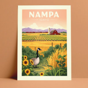 Antikes Nampa Idaho Postkarte