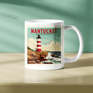 Antikes Nantucket Massachusetts Kaffeetasse