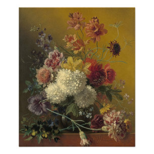 Antikes niederländisches Meisterwerk Floral Georgi Fotodruck