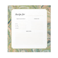 Antikes Notizbuch mit Marmorpapier-Rezept