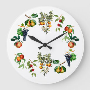 Antikes Obst Große Wanduhr
