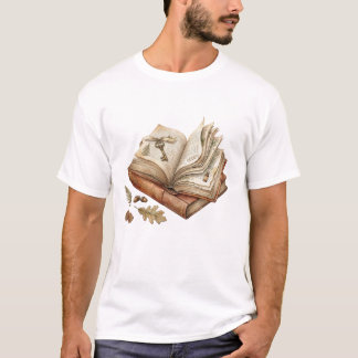 Antikes offenes Buch mit magischen Schlüsseln Gesc T-Shirt