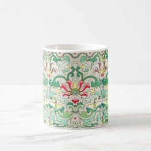 Antikes orientalisches Blumenmuster Kaffeetasse
