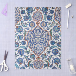 Antikes osmanisches florales Iznik Seidenpapier