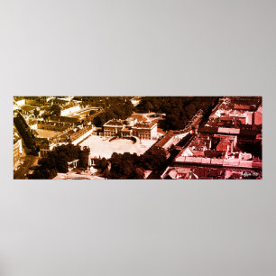 Antikes Österreich Wien Belvedere Park Übersicht Poster
