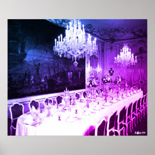 Antikes Österreich Wien Hofburg Palast Esszimmer Poster