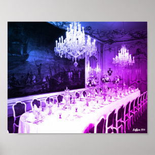 Antikes Österreich Wien Hofburg Palast Esszimmer Poster