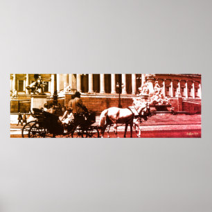 Antikes Österreich Wien Parlament Poster